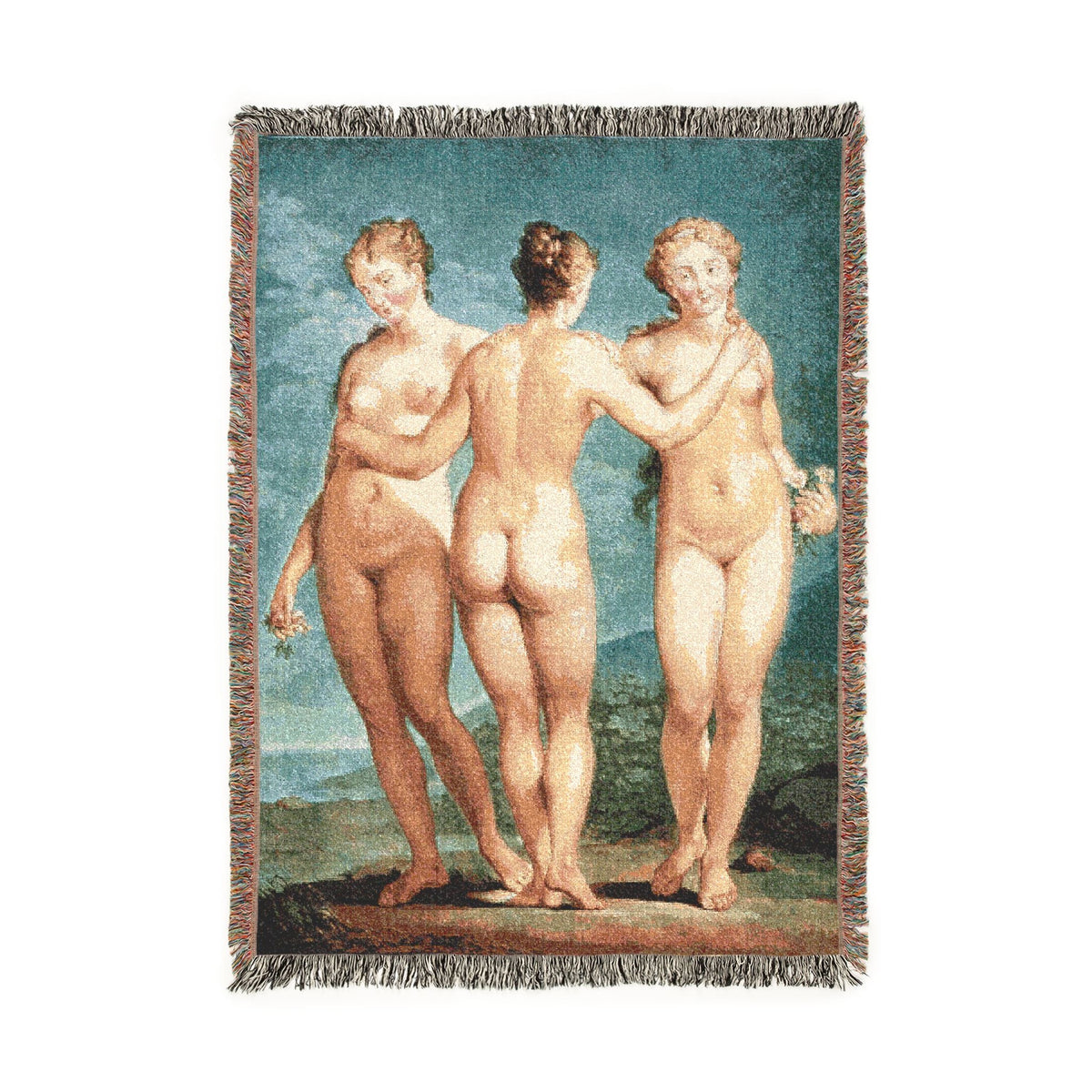 The Three Graces Woven Blanket